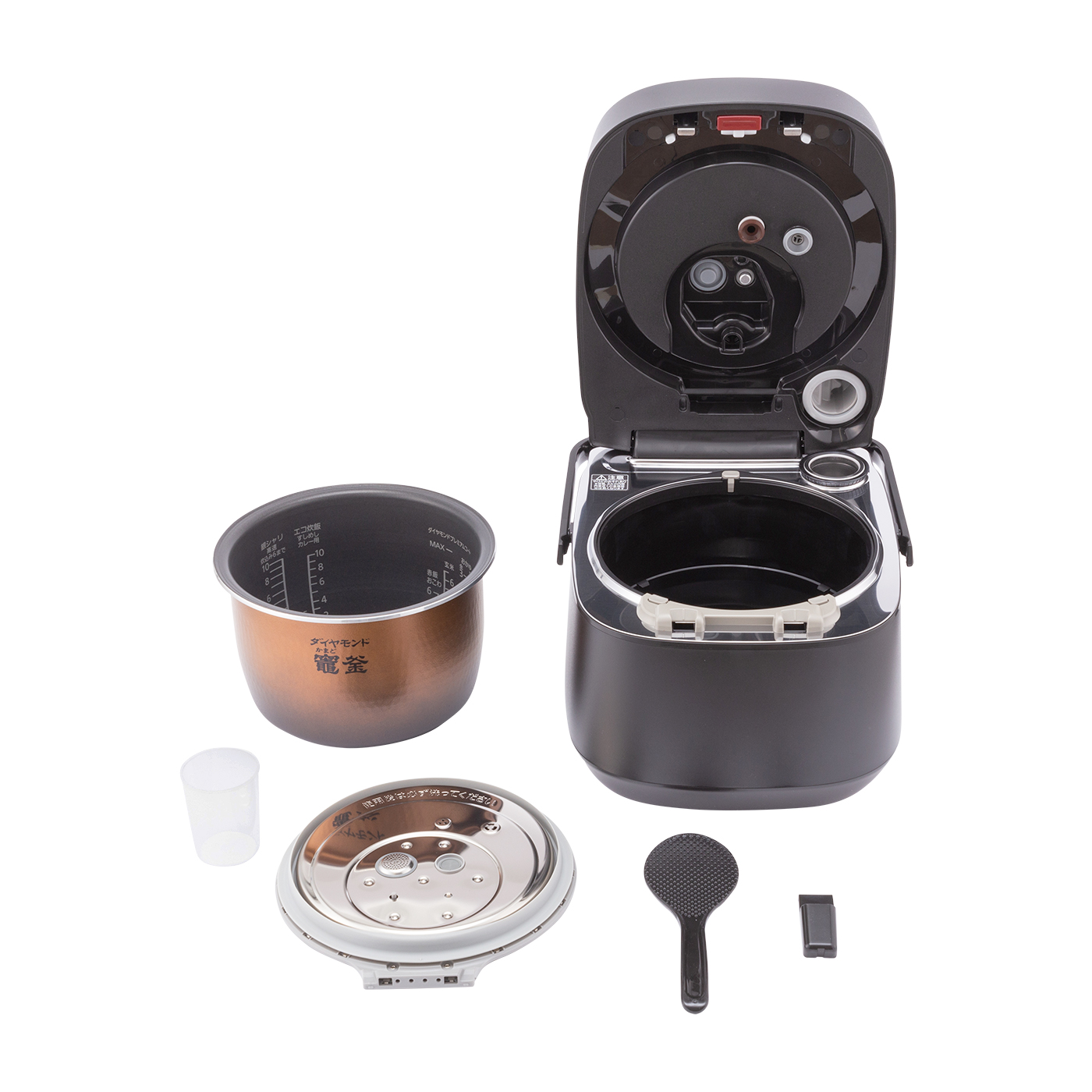 三菱電機 炊飯器 10合 IHジャー NJ-VEC18-H 2021年製 炭炊釜 Amazon | NJ-VEC18-H(淡雲) 備長炭 炭炊釜 ジャー炊飯器 1升 | 三菱