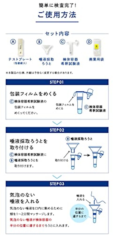 新型コロナウイルス抗原検査キット 3
