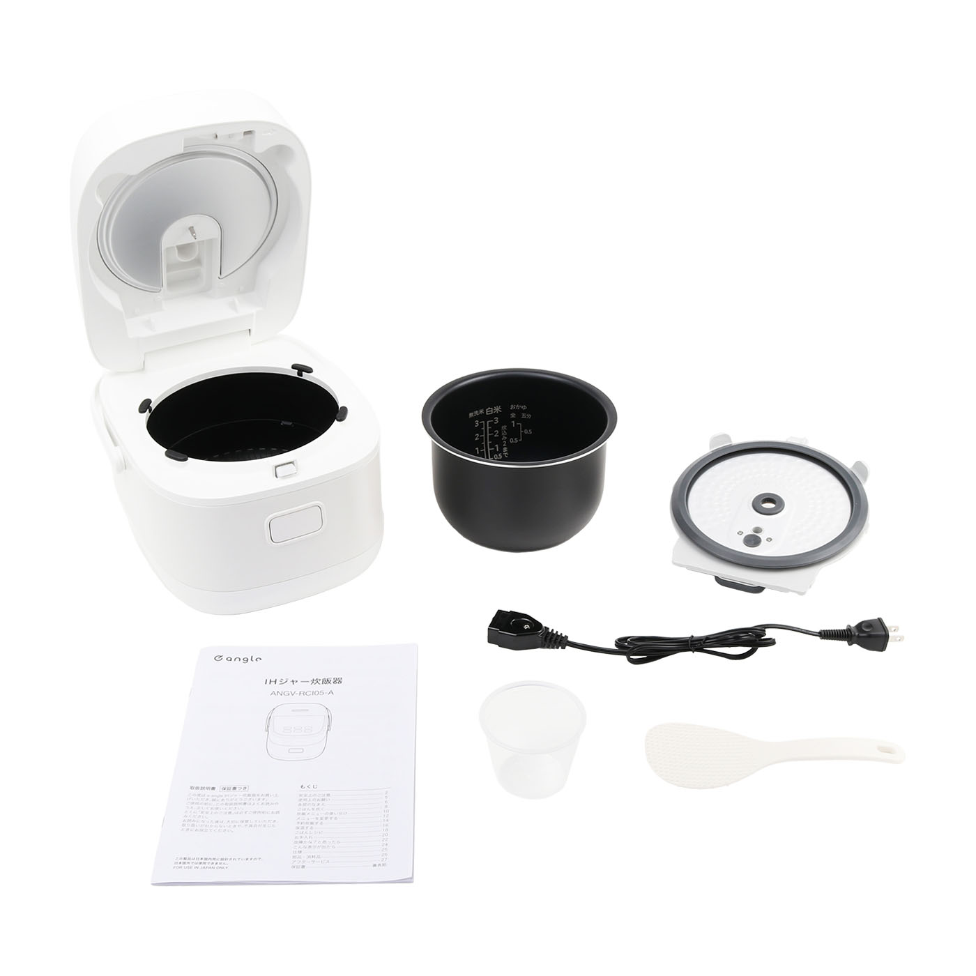 新品未使用　IHジャー炊飯器 ANGV-RC105-A-W白 e angle IHジャー炊飯器「ANGV-RCI05-A-W/K」の販売開始 | 株式会社