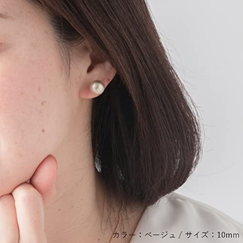 コットンパールピアス 7