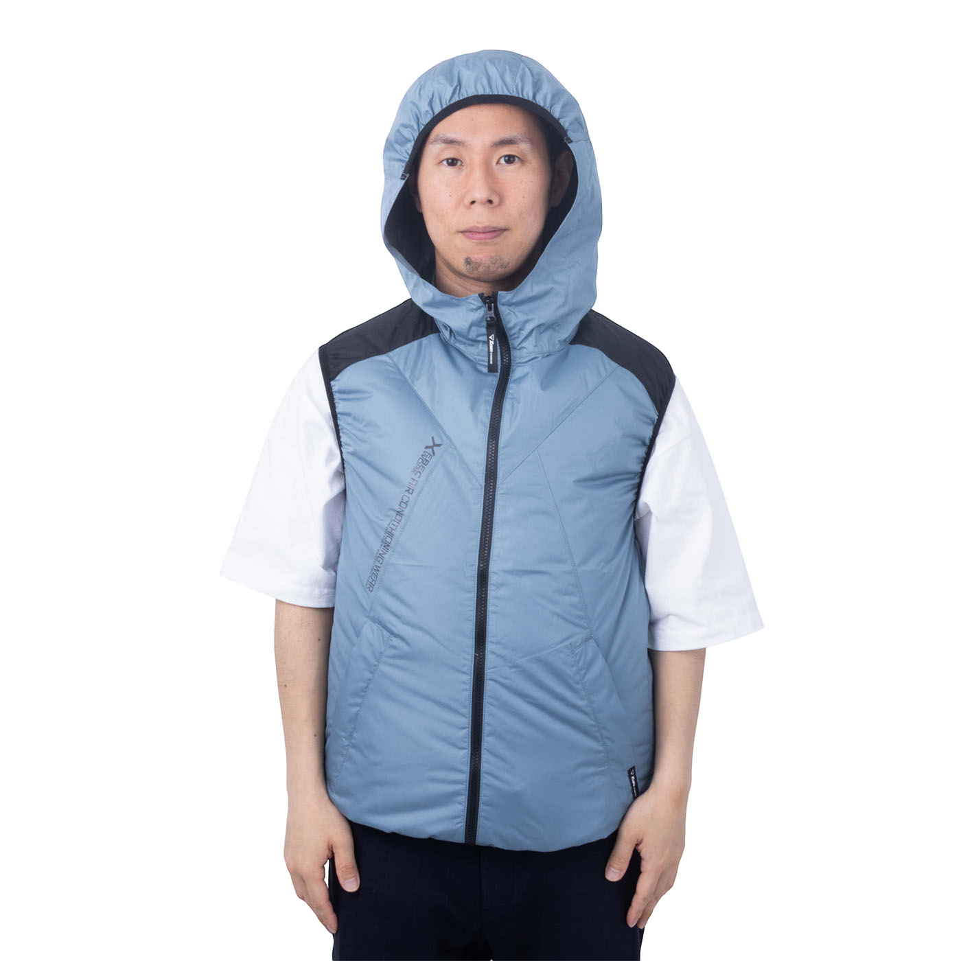 ジーベック 空調服® 遮熱ベスト (フード付き) XE98024 + SKSP01Xを検証