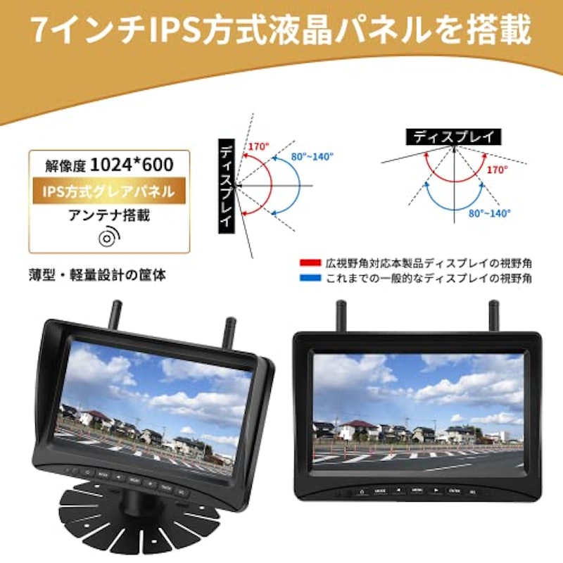録画機能付き バックカメラモニターセット 3