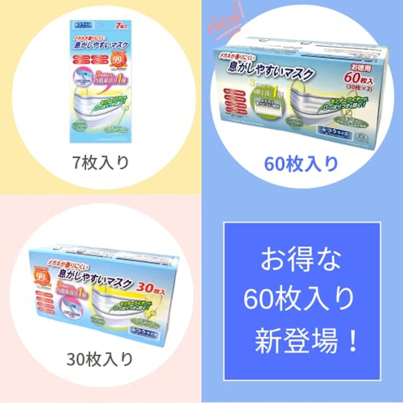 息がしやすいマスク 5