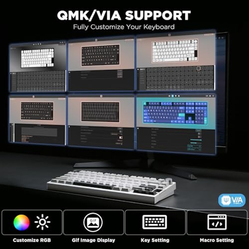 AL80 QMK/VIA Aluminum LCD Mechanical Keyboard 3