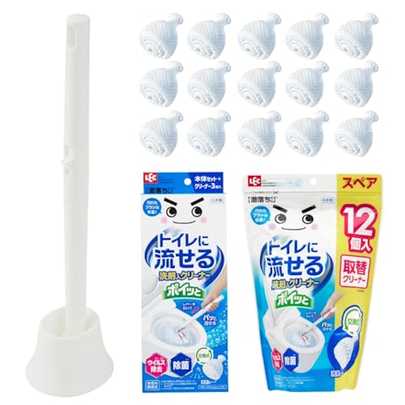 トイレに流せる ポイッと 洗剤入 クリーナー 1