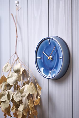 陶磁器製時計 GLAZED CLOCK ペールブルー 2