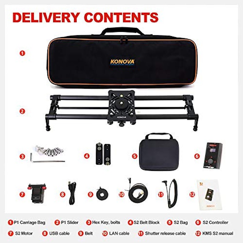 Motorized Carbon Fiber Camera Slider 2