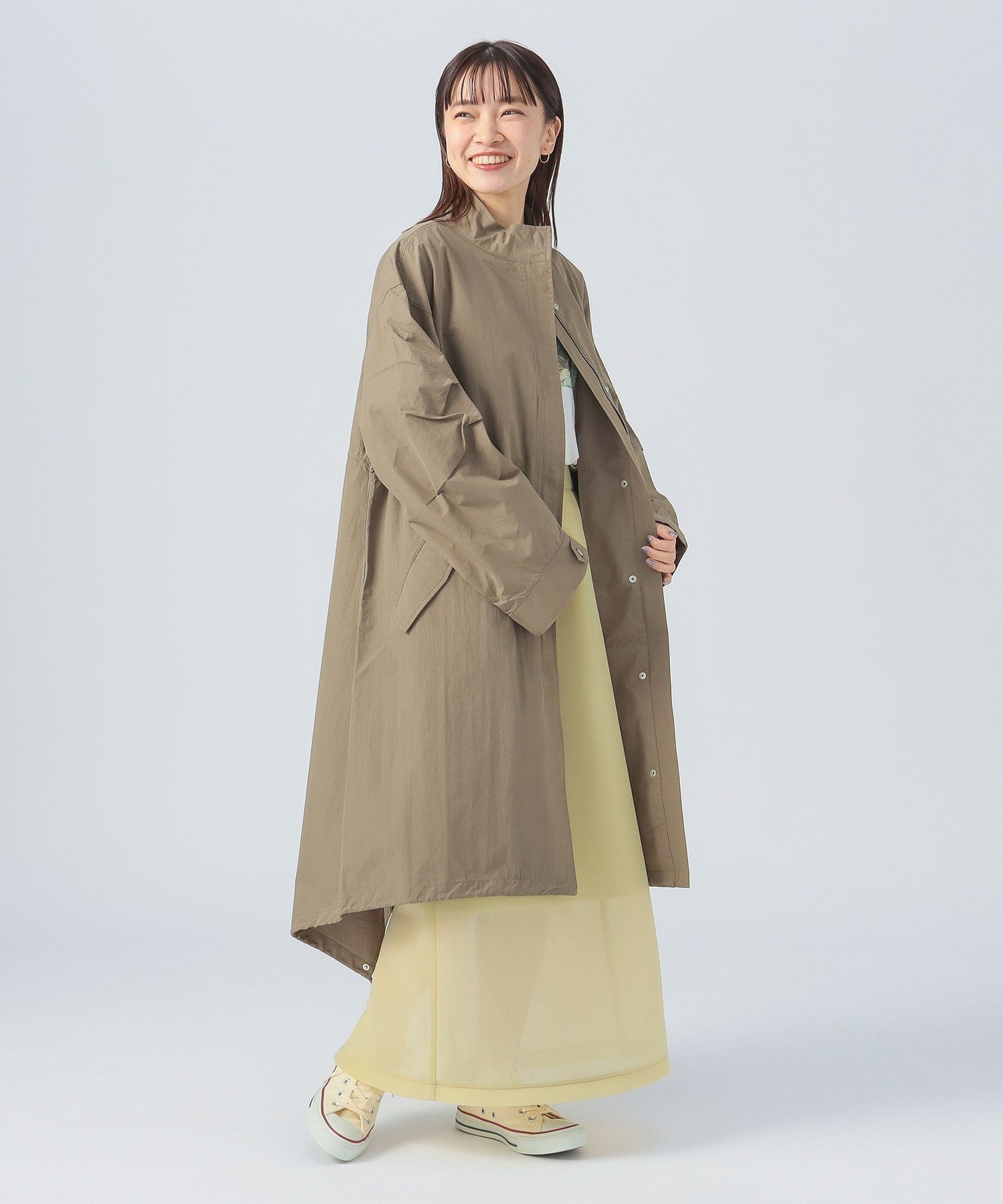 撥水ナイロン モッズコート 4