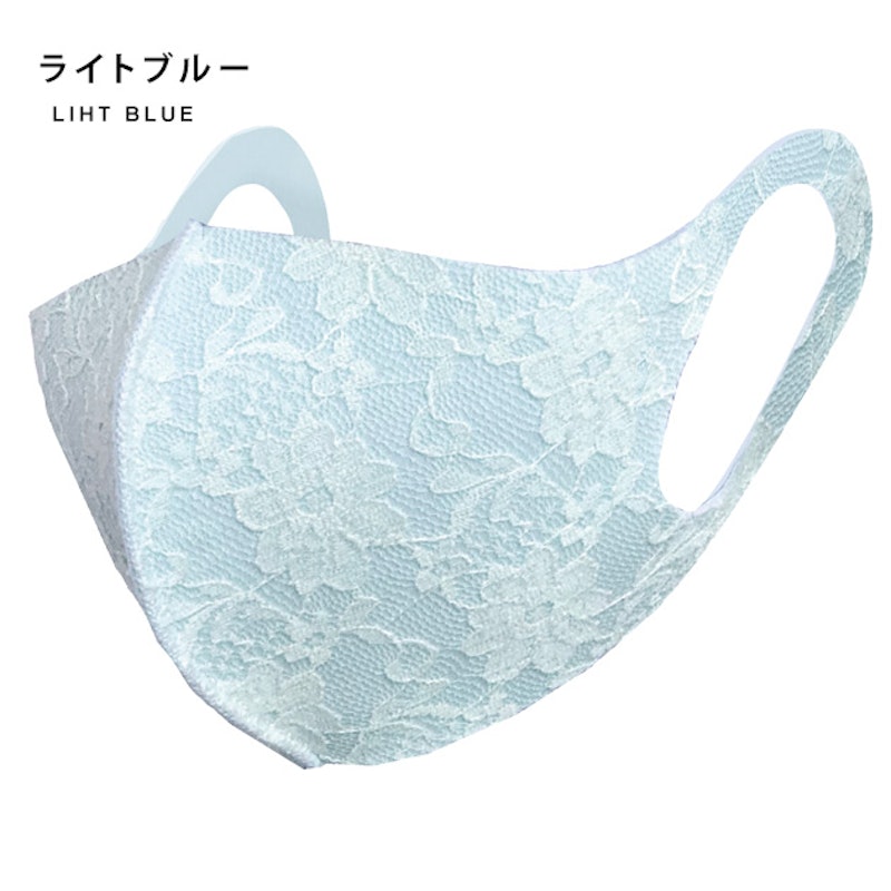 花柄レース立体型マスク 4