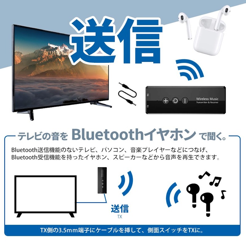 ワイヤレス オーディオ トランシーバー 3