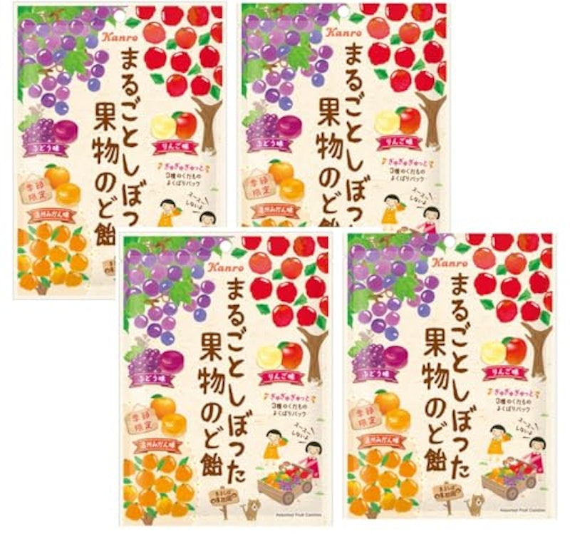 まるごとしぼった果物のど飴 1