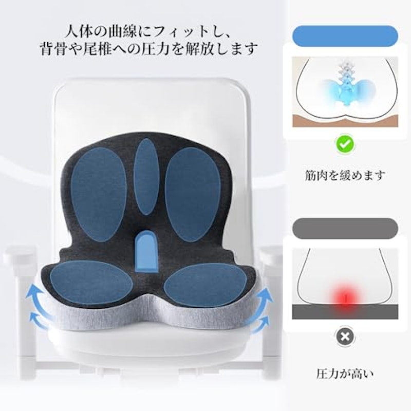 低反発ランバーサポートクッション 3