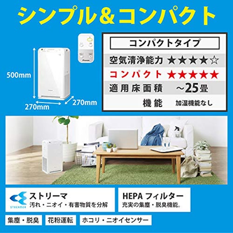 ストリーマ空気清浄機 MC55W 3