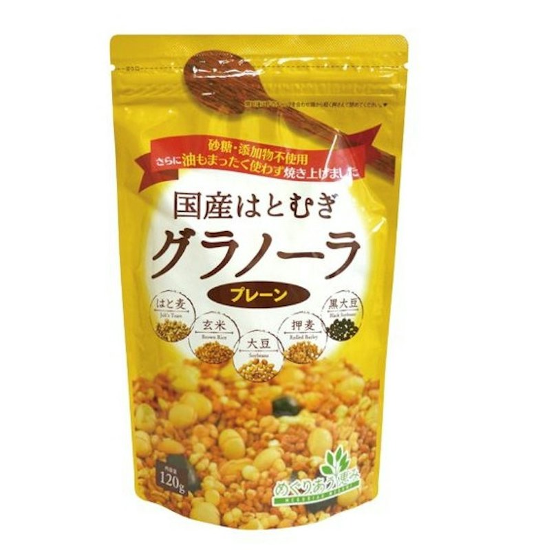 国産はとむぎグラノーラ (プレーン) 1