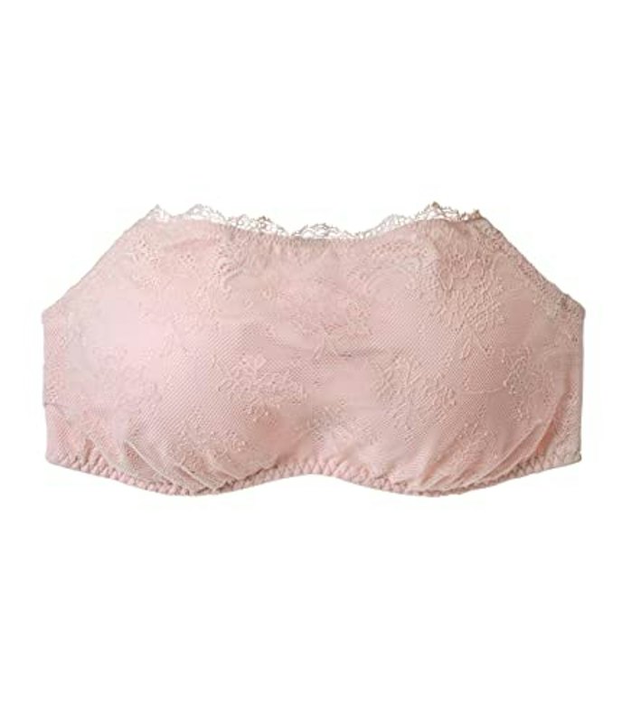 谷間見せないレーシィストラップレス