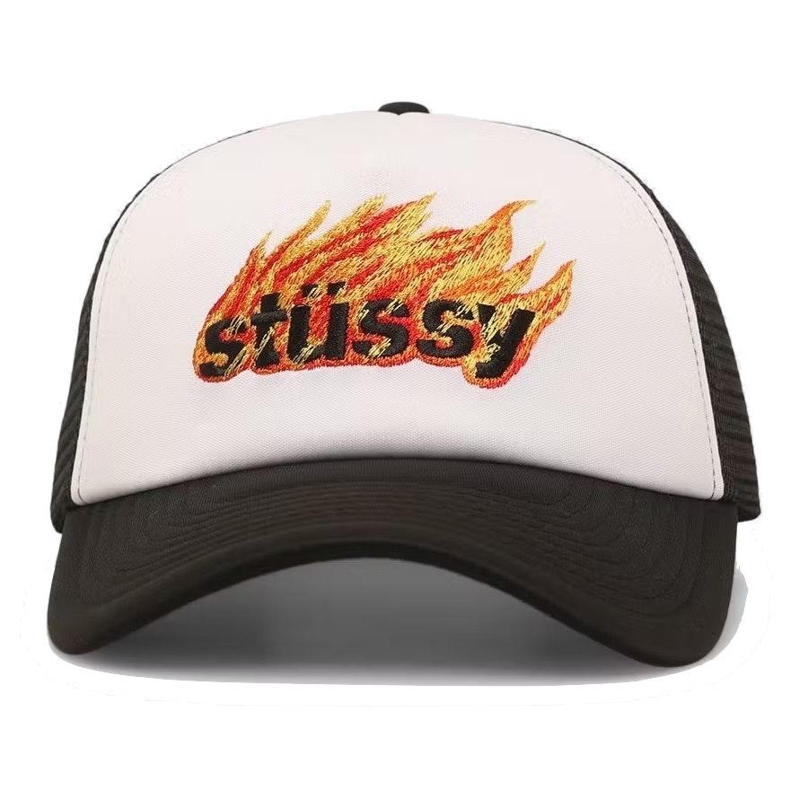 Flames Trucker Snapback Cap 3