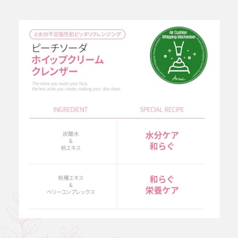 ピーチソーダ ホイッピングクリームクレンザー 6