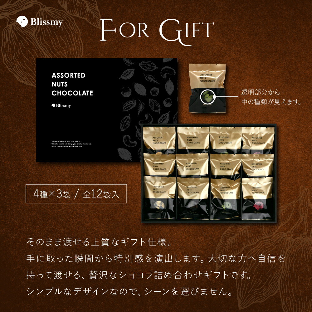 4種のナッツチョコレート 6