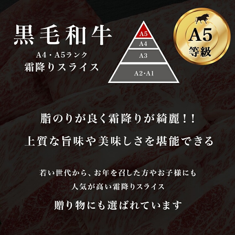 黒毛和牛 霜降りスライス 6