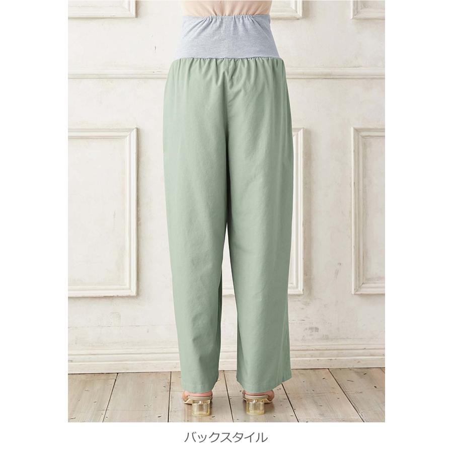 コットンリネンワイドパンツ 1