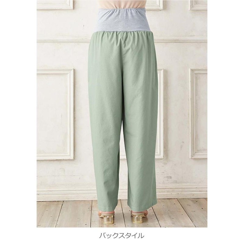 コットンリネンワイドパンツ 1