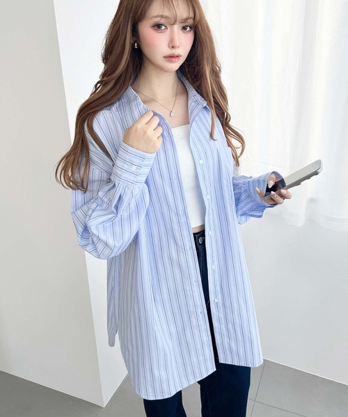 ビッグシルエット長袖シャツ 1