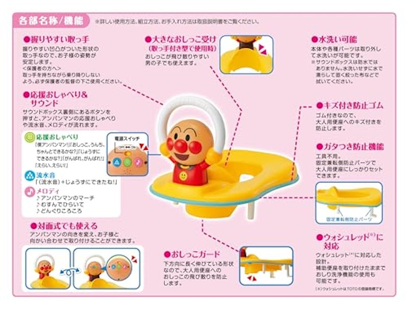 3WAY補助便座 おしゃべり・メロディ付き 5