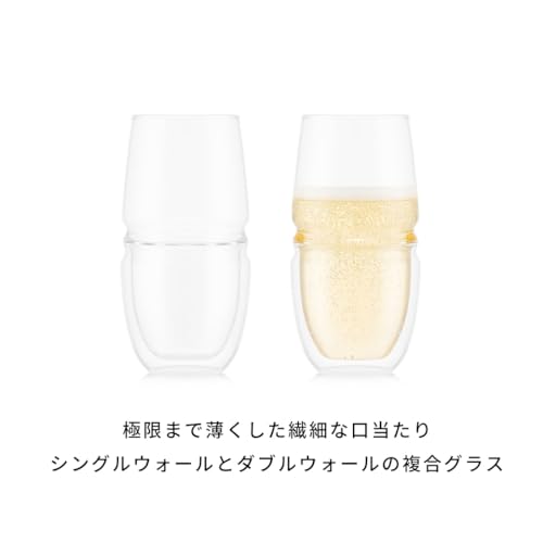 ダブルウォールアロマグラス 2個セット 3