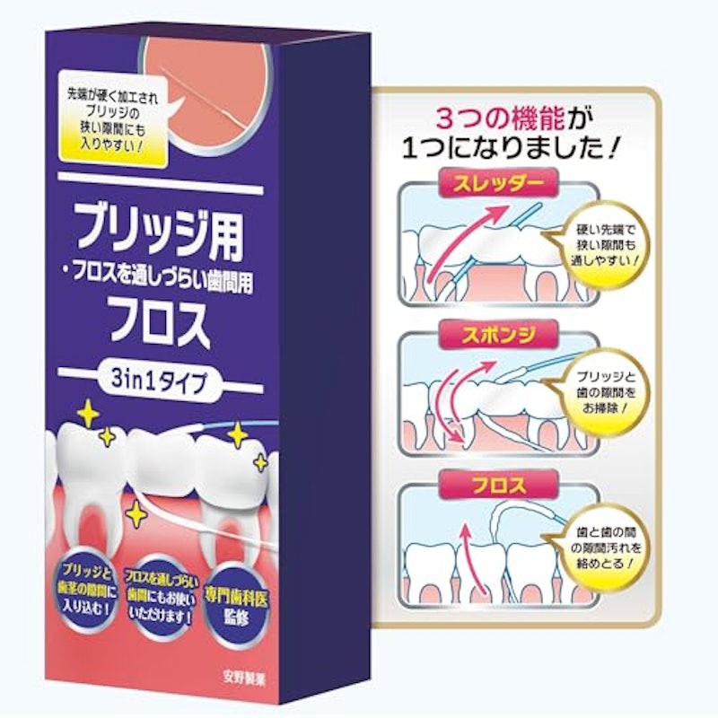 ブリッジ用3in1 スーパーフロス 1