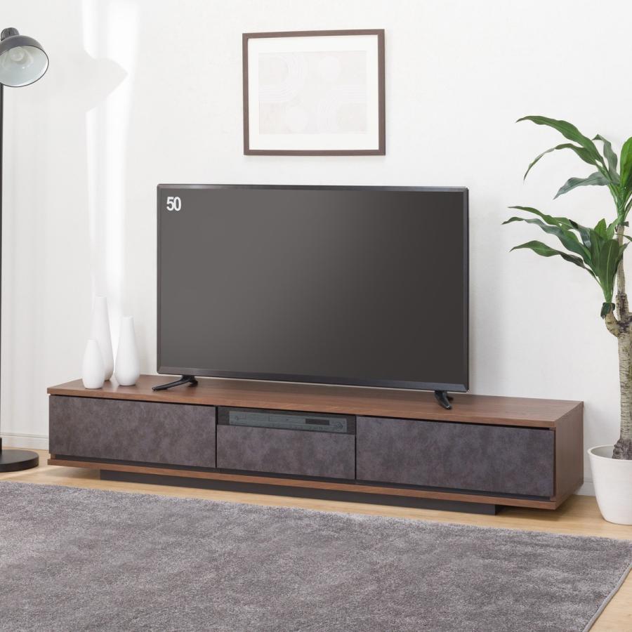 石目柄がアクセントのテレビ台（ローボード幅179.5cm MBR） 1