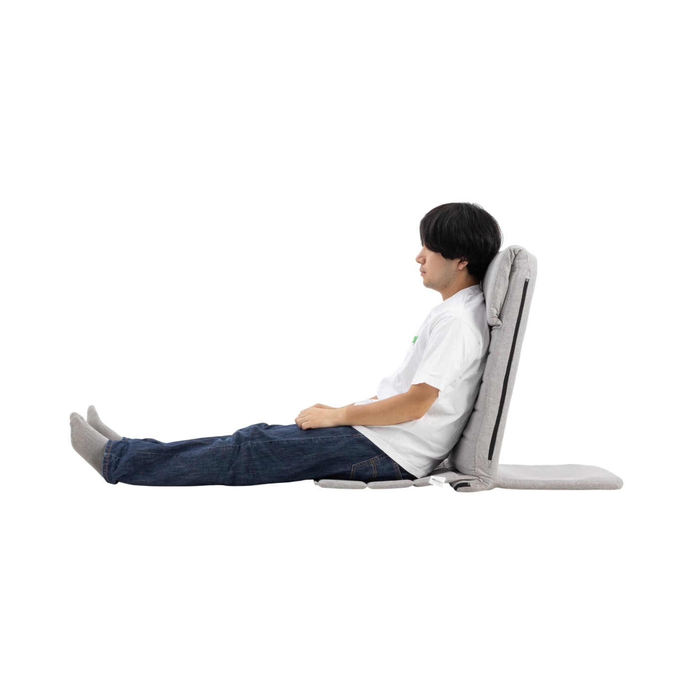 ドウシシャ ルミナス いつでもどこでも背もたれ座椅子 スリム EIDS-LGY