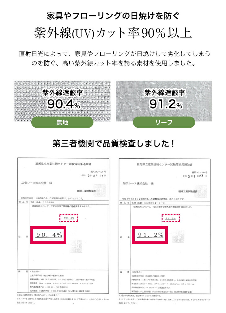 1年中快適省エネレースカーテン 7