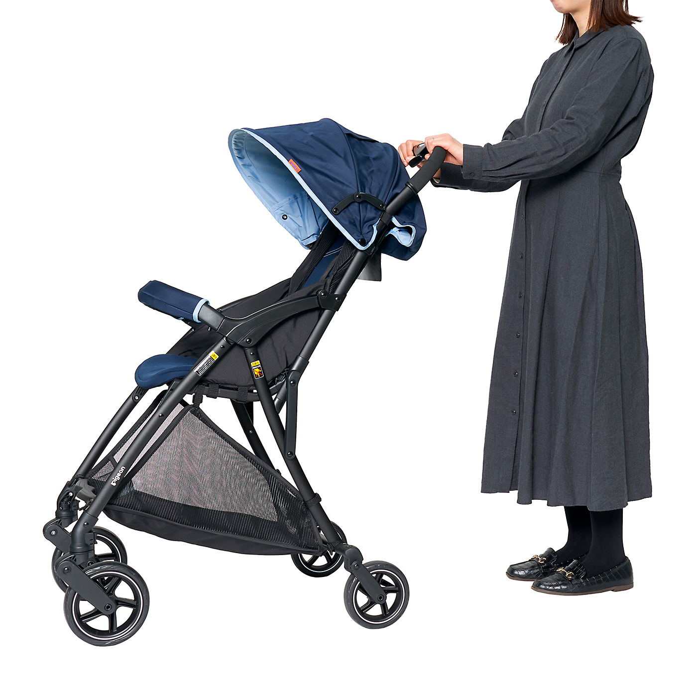 ピジョン ビングル BB2 ネイビー 軽量B型ベビーカー 説明書付き