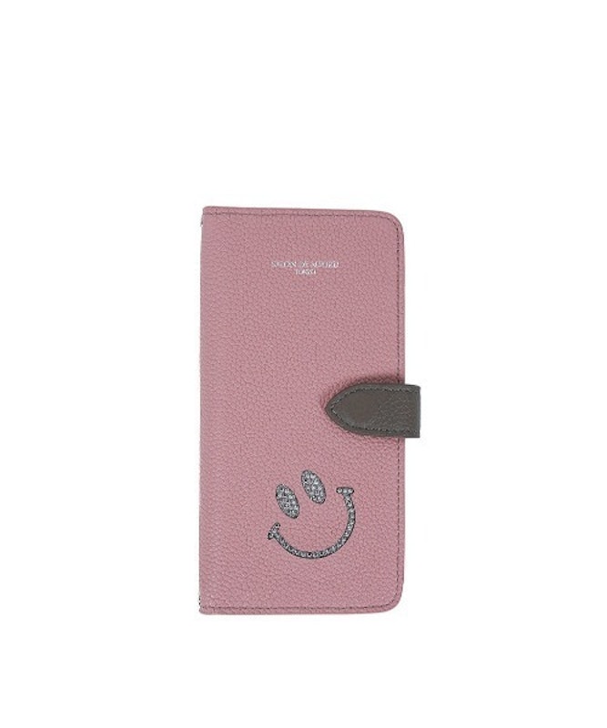 スマイル 手帳型スマホケース スペインカーフレザーVer. 4