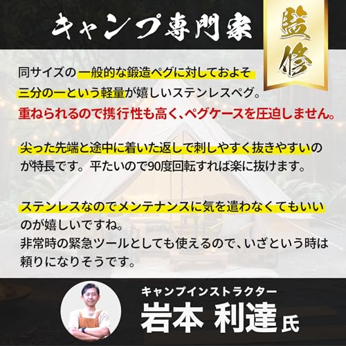 鍛造テントペグ 3