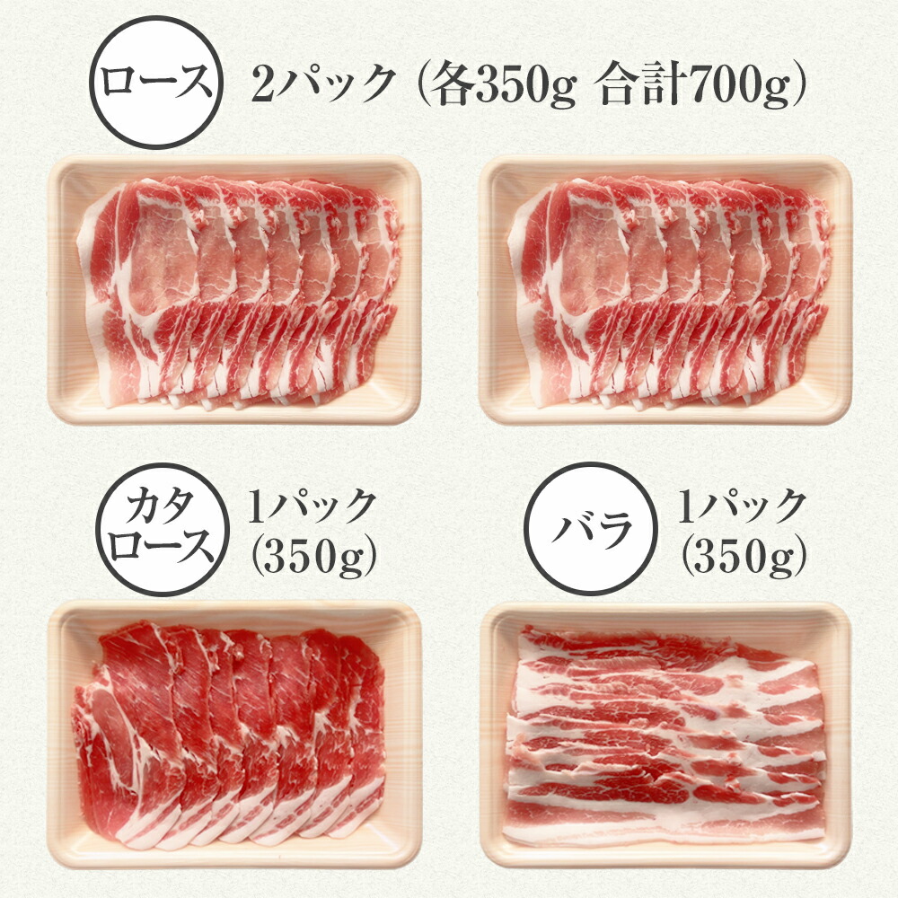 いも豚スライス3種のギフトセット 2
