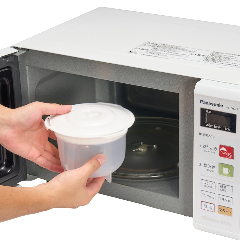 電子レンジ調理器 ご飯一合炊き用 4