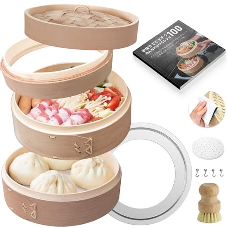 プレミアム炭化竹 せいろ 蒸し器 1