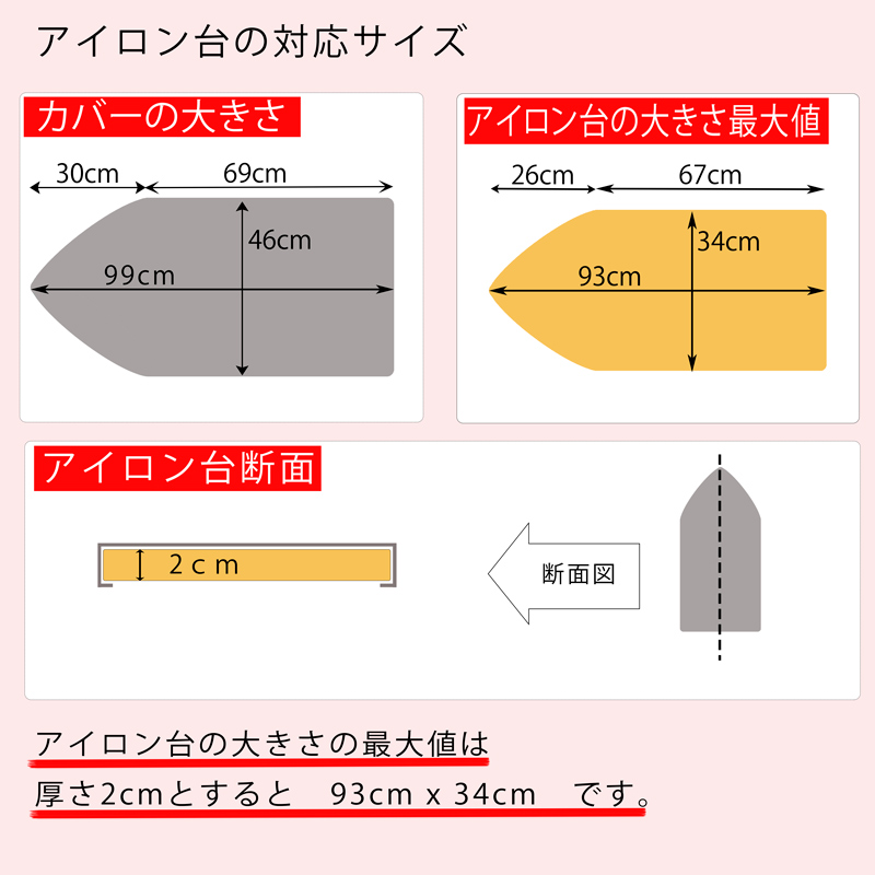 アイロン台カバー 5