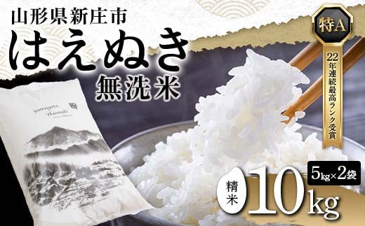 令和元年産！ 山形県産【はえぬき】白米40kg中粒米