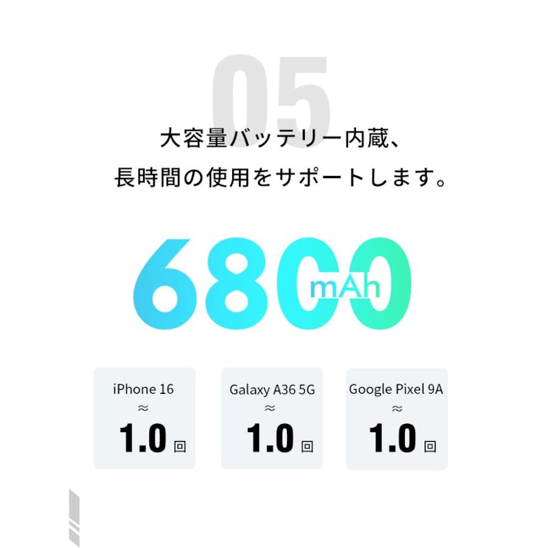 モバイルバッテリー 6