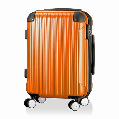 12 hands + スーツケース　35L. オレンジ 楽天市場】hands＋ スーツケース カラーシリーズ ジップ 35L