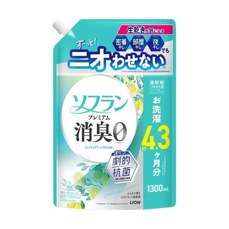 プレミアム消臭 フレッシュグリーンアロマの香り つめかえ用 1