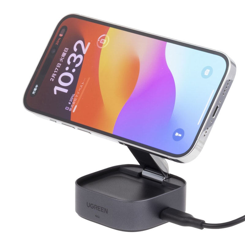 MagFlow ワイヤレス充電器 2-in-1 magsafe対応 4