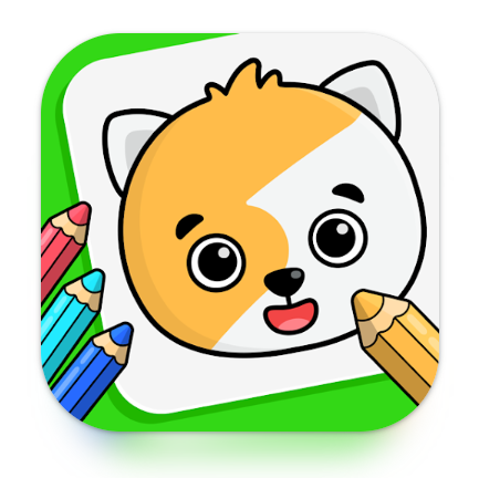 塗り絵(ぬりえ)ができるキッズゲーム・お絵描きゲーム　 1