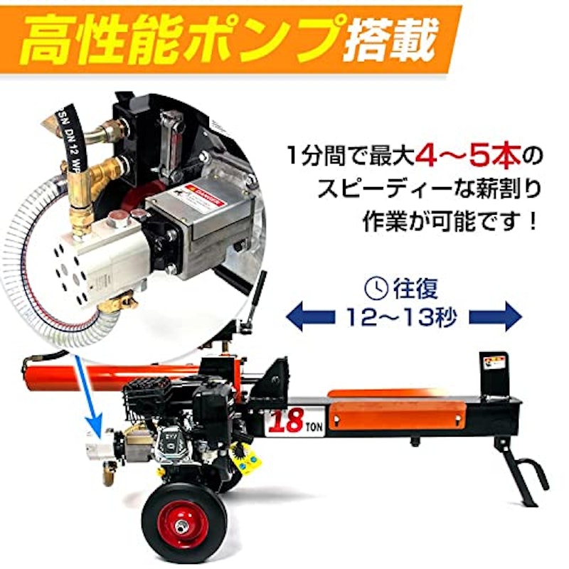 油圧式薪割り機 4