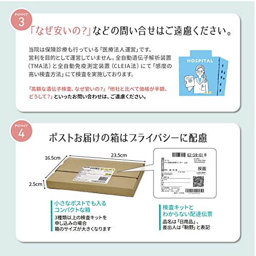 性病検査キット 女性9項目  5