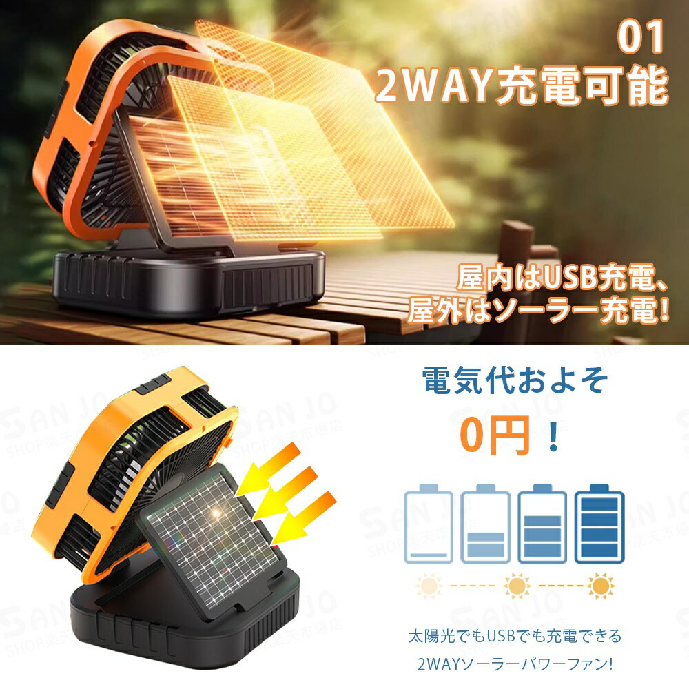 ソーラー扇風機 4