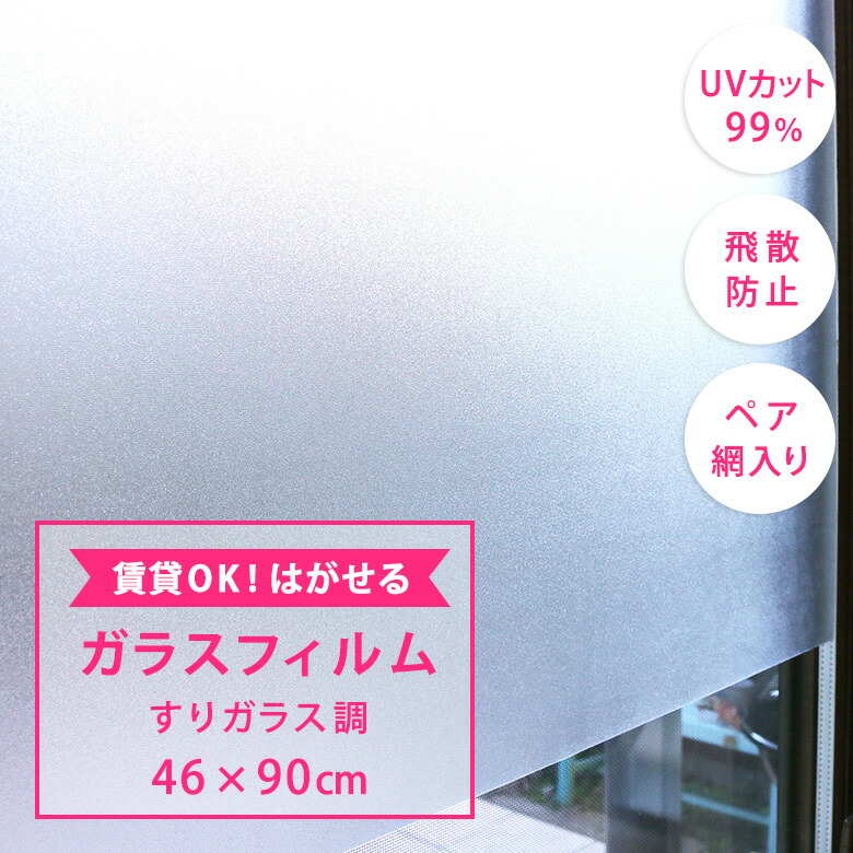 はがせるガラスフィルム すりガラス調 1