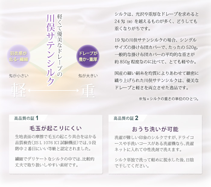 川俣シルク掛け布団カバー 4